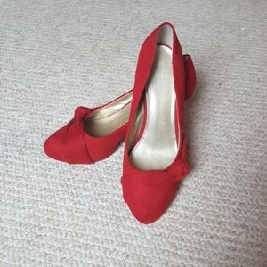 Ruby Red high heels